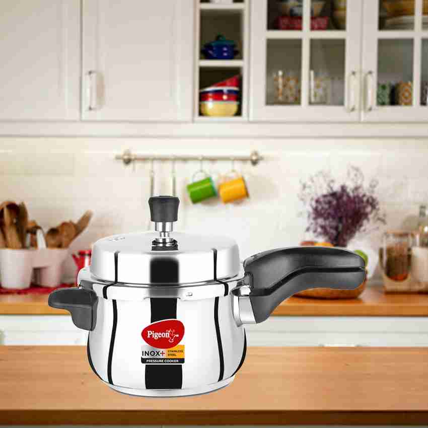 Pigeon INOX PLUS OUTER LID SS 5 L Outer Lid Induction Bottom Pressure Cooker Price in India Buy Pigeon INOX PLUS OUTER LID SS 5 L Outer Lid Induction Bottom Pressure