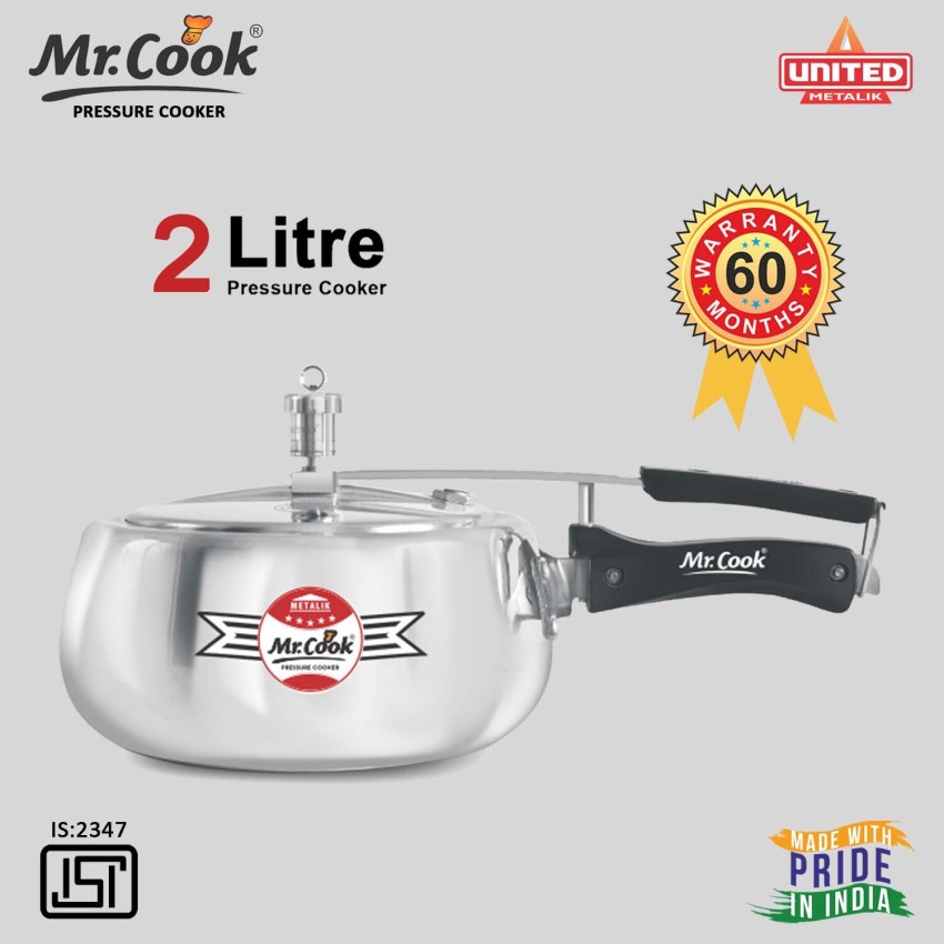 Mr.Cook By United Metalik Super Shine Non Induction Inner Lid 2 L