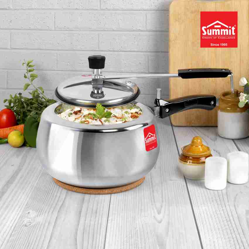 Silver Summit Innerlid 5 Litres Plain Supreme Induction Base Pressure Cooker,  For Home, Size: 22*44 cm