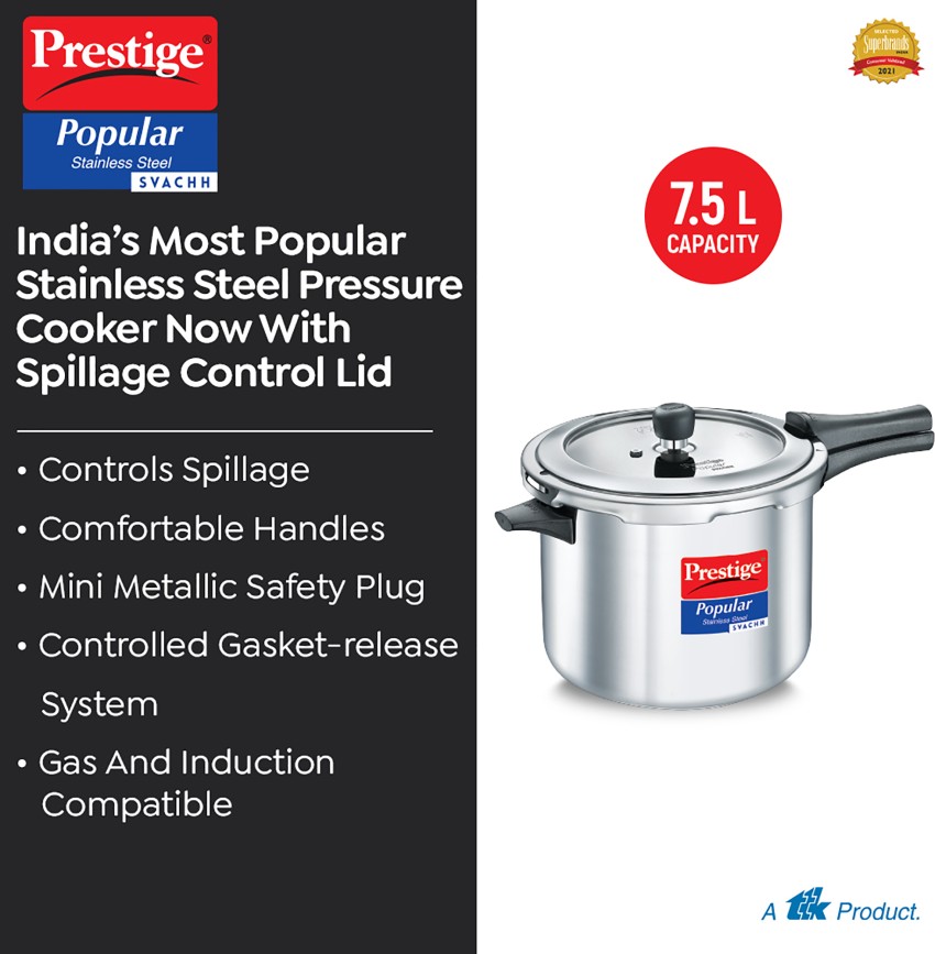 Prestige cooker 7.5 litre price flipkart hot sale