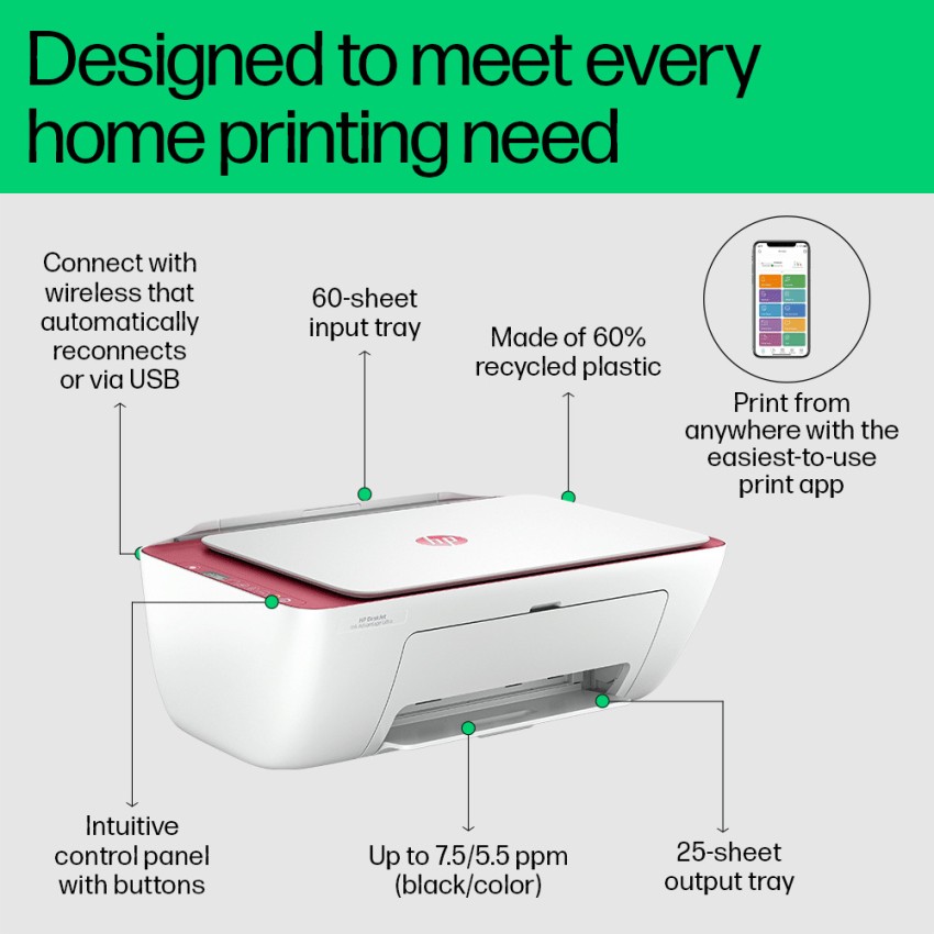 HP DeskJet 2700 All-in-One Printer Series Setup HP®, 56% OFF