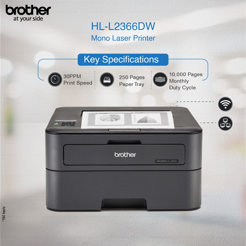 Brother DCP-1612W multifunction wi-fi laser printer • How to install toner  