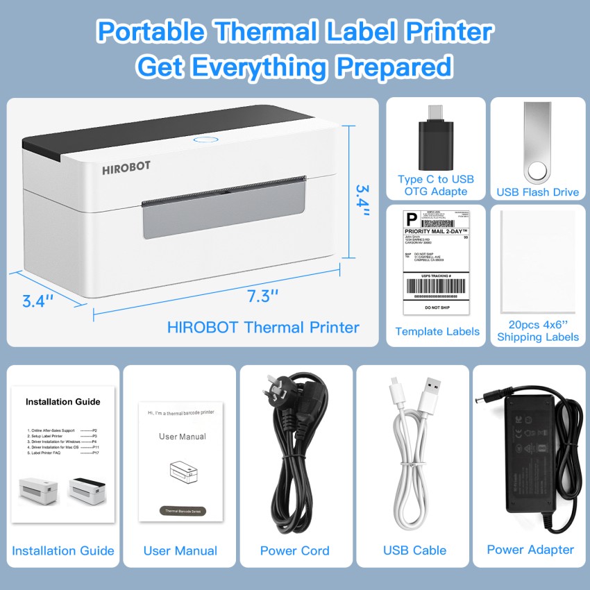 Thermal cheapest Label Printer 4x6