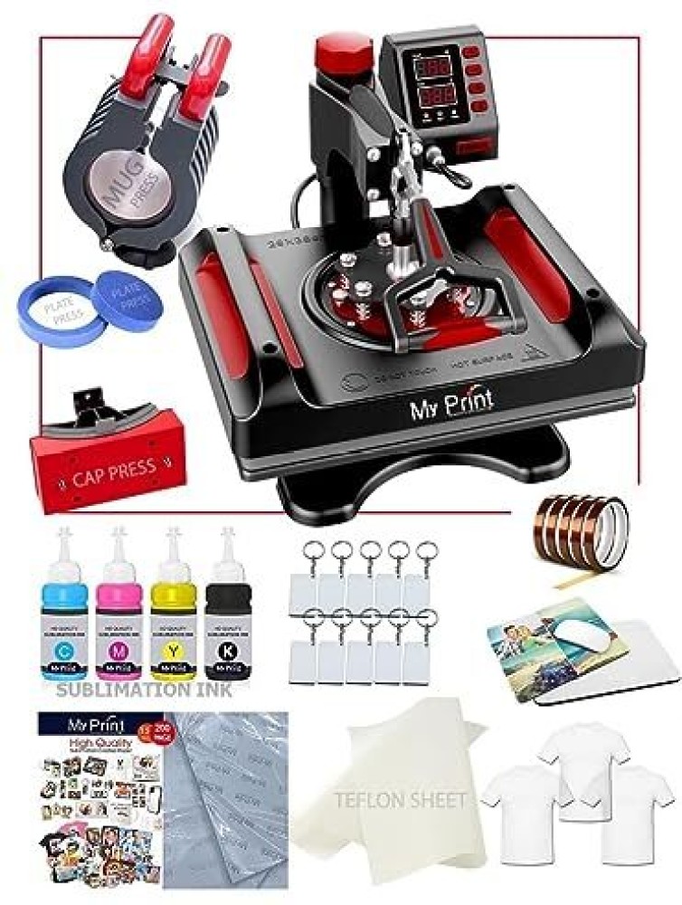 MY PRINT Heat Press 5 in 1 Multi Functional Printing Machine Multi-function  WiFi Color Thermal Transfer Printer - MY PRINT 