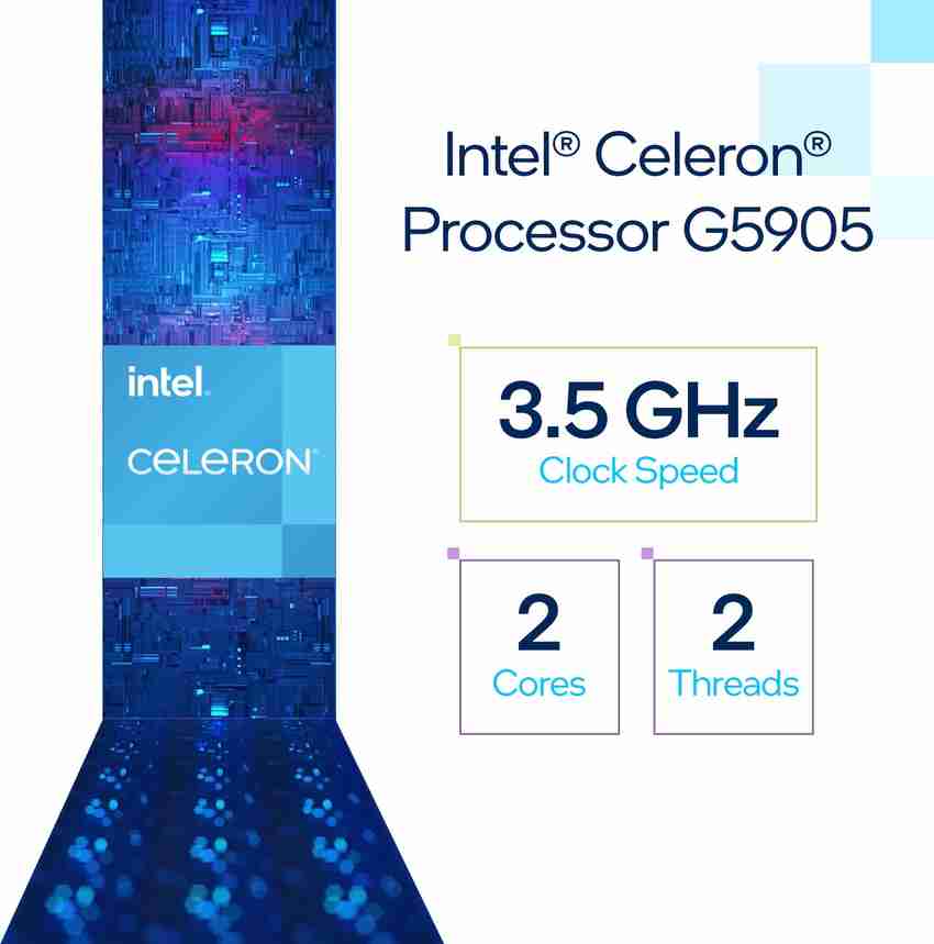 Intel G5905 3.5 GHz LGA 1200 Socket 2 Cores Desktop Laptop Processor