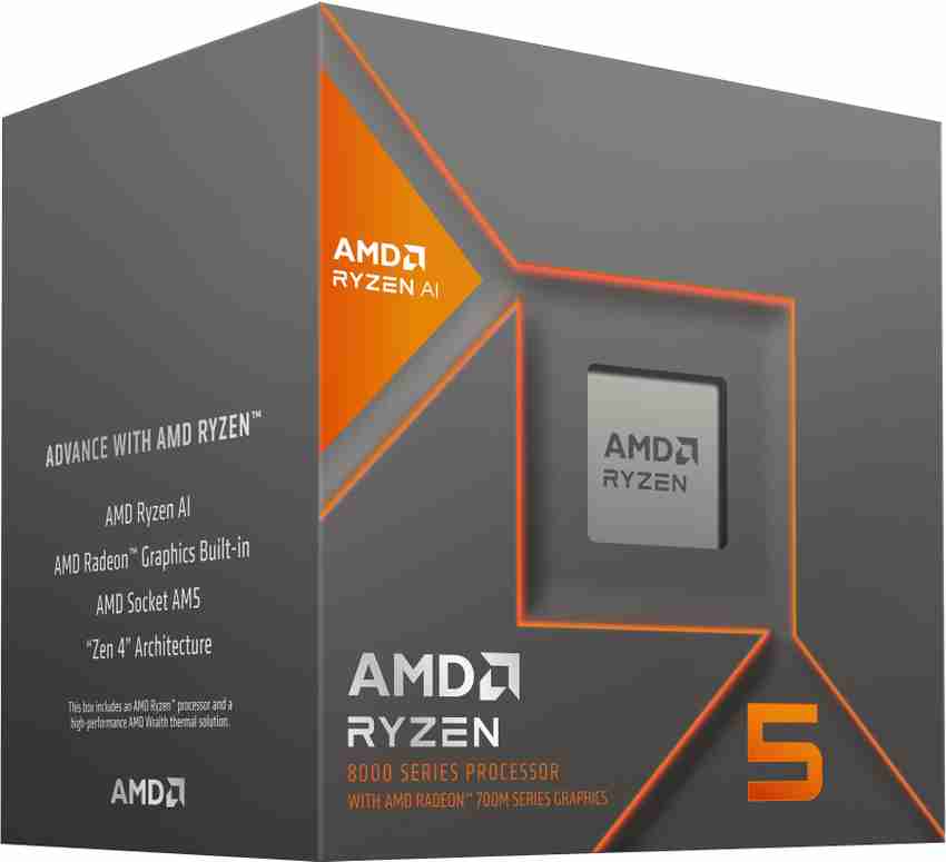 AMD Ryzen 5 8500G 3.5 GHz Upto 5 GHz AM5 Socket 6 Cores 12 Threads 
