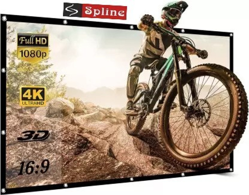Spline 120 inch Projector Screen HD16 9 Foldable 9 Feet W x 5