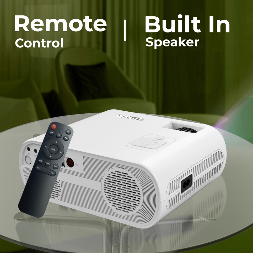 UNIY UY40 Resolution (800x480) | Screen Size 35 to 120 inch | Connect  HDMI/AV/AUX/USB (1000 lm / Remote Controller) Portable Projector Ideal for  Home