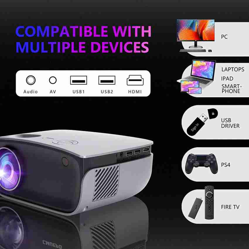Android 9.0 Portable Mini projecteur Home Cinéma Smart 1080p en