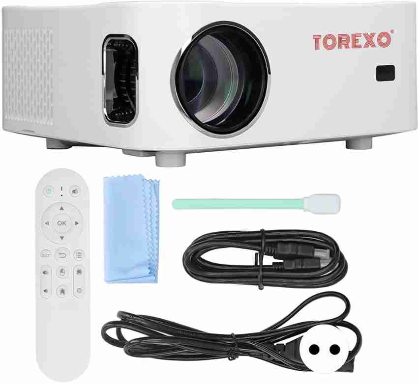 Torexo Sales HY300 1GB/8GB, HD Android 11 WiFi 6/BT 5.0 180 degree Rotation  Auto Keystone (4500 lm / 1 Speaker / Wireless / Remote Controller) Portable  Projector Price in India - Buy