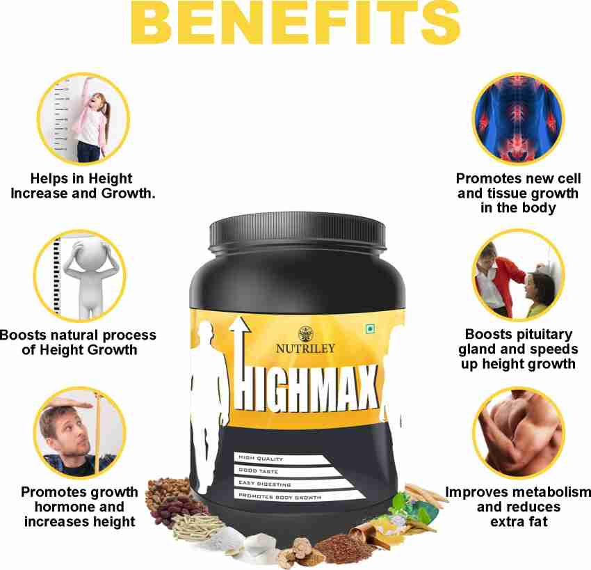 NUTRILEY Highmax Height Increase Powder Height Increase Ke Liye