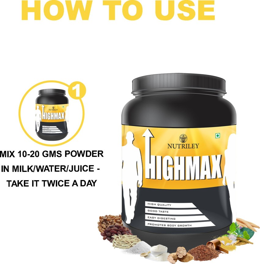 NUTRILEY Highmax Height Increase Powder Height Increase Ke Liye