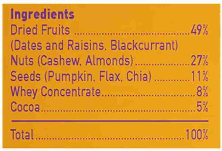 Yogabar 20g Protein Bars, Chocolate Brownie, Pack of 6 Whey Protein Price  in India - Buy Yogabar 20g Protein Bars, Chocolate Brownie