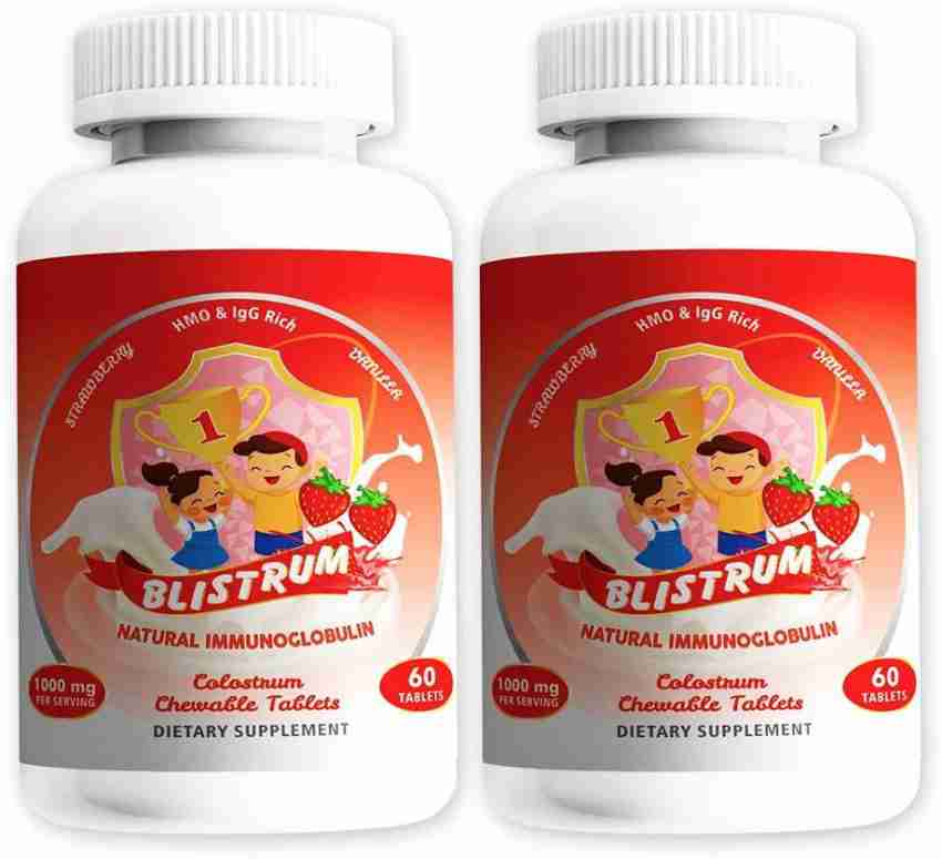 blistrum Colostrum Chewable Tablets 1000mg Pack of 2 60 Veg