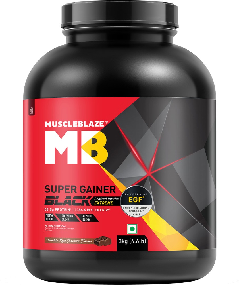 MuscleBlaze Super Gainer XXL Weight Gainer, 3 kg (6.6 lb