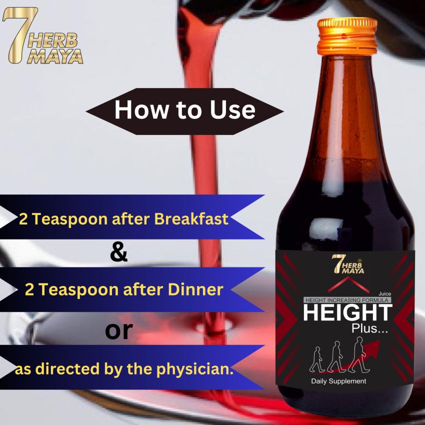 7Herbmaya Height Growth Juice Height Gain Syrup Height Increase