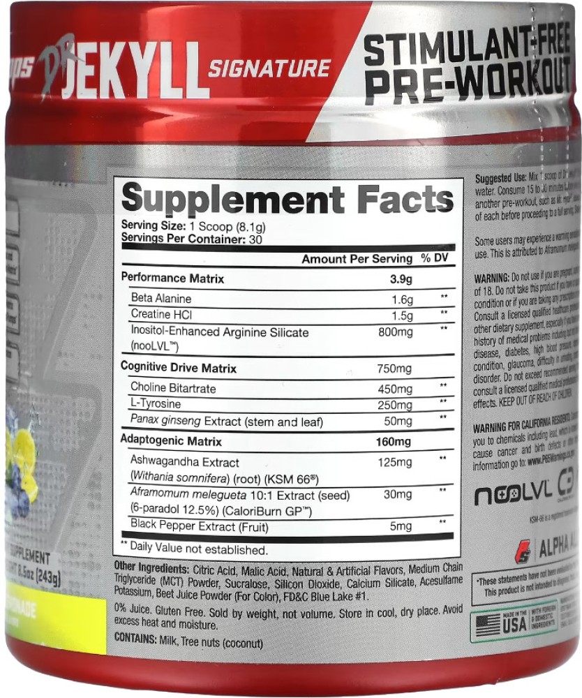 Prosupps Jekyll Pre Workout In