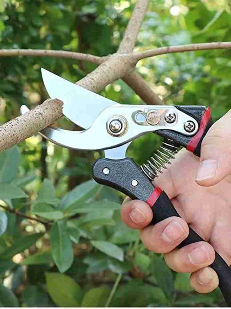 Garden Pruning Shears, 7.5 Hand Gardening Cutter, Professional Garden Scissors with Straight Stainless Steel Blade, Ultra Sharp Clippers Scissors