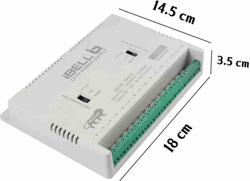 iBELL 4016 SMPS for CCTV 16 Channel 150 285 V Power Supply upto