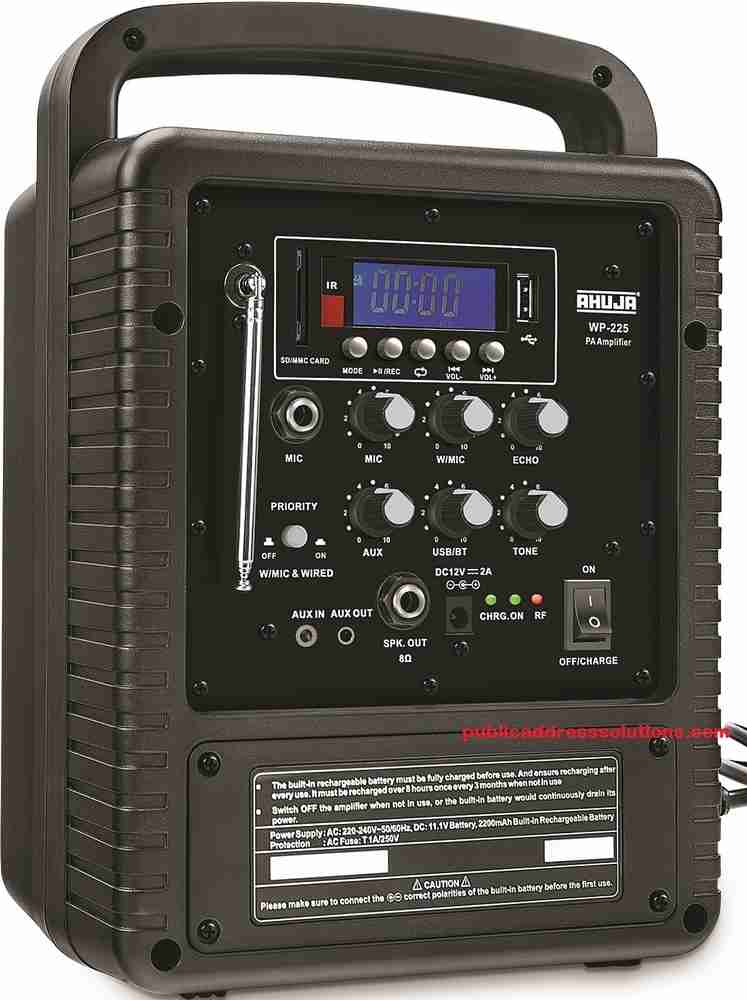 Portable Pa System Wp 220 Ahuja Price Ahuja Portable Amplifier