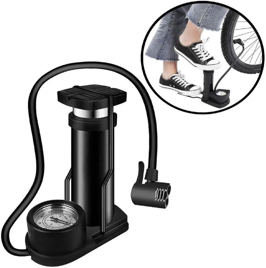 ZVR Schrader and Presta Pump Inflator Valve Mini Air Foot Portable Bicycle Bicycle Pump Buy ZVR Schrader and Presta Pump Inflator Valve Mini Air Foot Portable Bicycle Bicycle Pump Online at