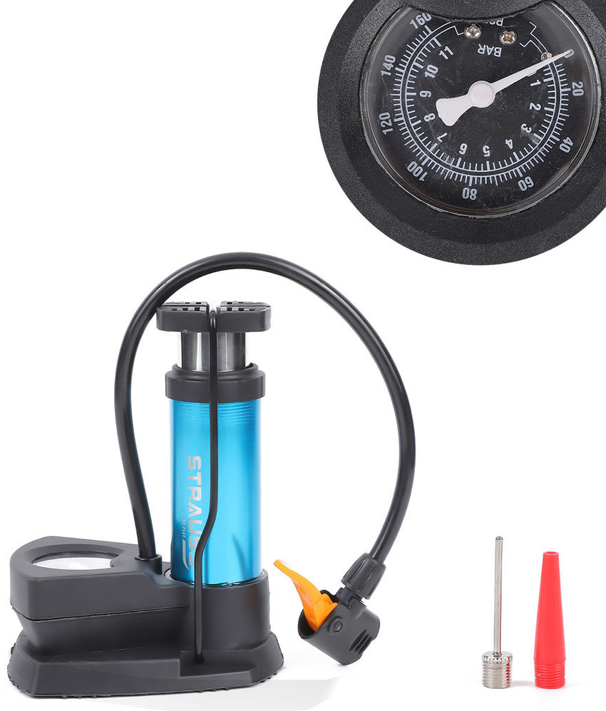 Foot air pump for bike outlet