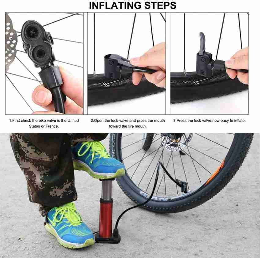 BEMALL Bike Pump Mini Bike Floor Pump Foot Activated Bicycle Air Pump High Pressure Bicycle Car Football Pump Pump Buy BEMALL Bike Pump Mini Bike Floor Pump Foot Activated Bicycle Air