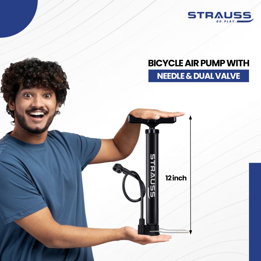 Strauss Hand Air Double Action Bicycle Ball Pump Buy