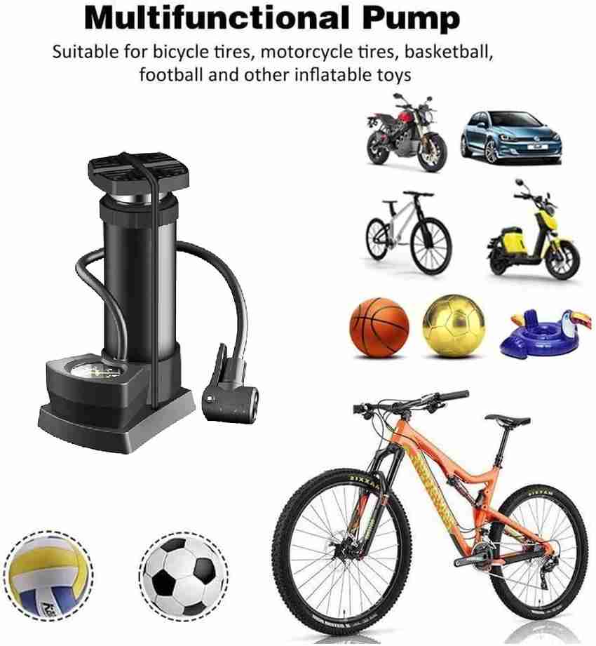 Pump for bike and ball top