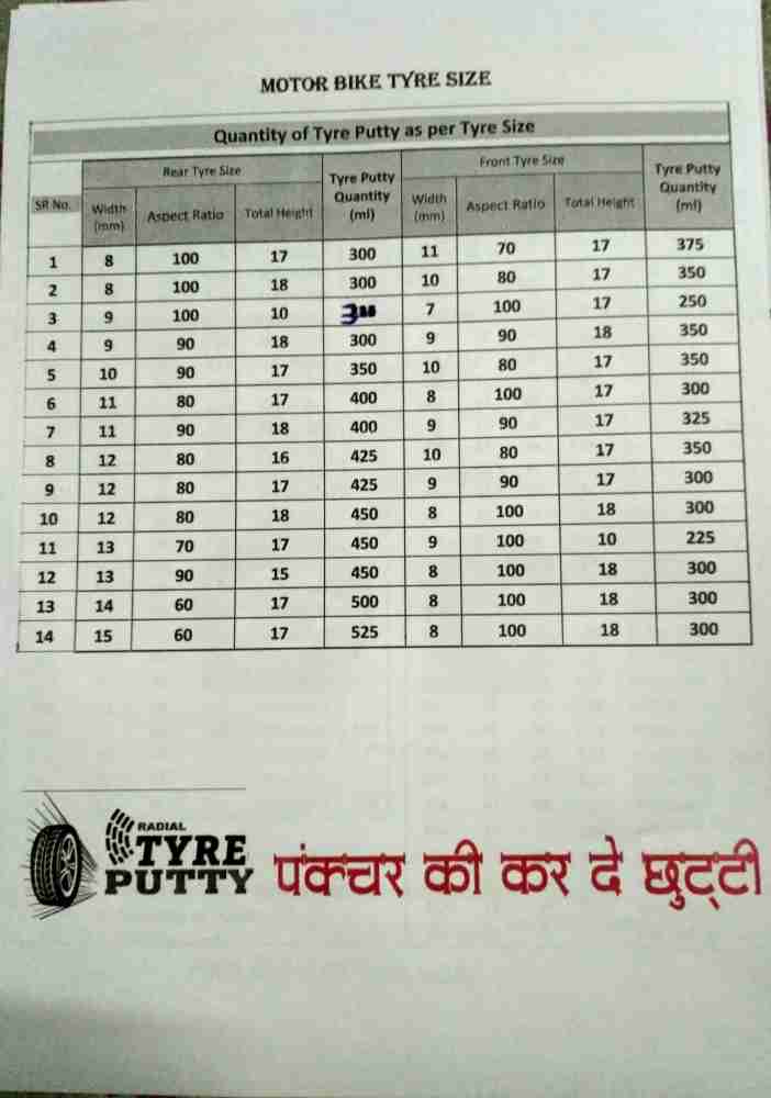 Puncture cost for tubeless tyre sale