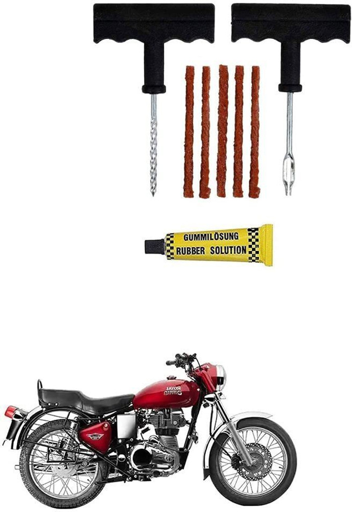 AS TRADERS Tubeless Tyre Puncture Repair Kit for Royal Enfield Bullet 350 Twinspark Tubeless Tyre Puncture Repair Kit Price in India Buy AS TRADERS Tubeless Tyre Puncture Repair Kit for Royal