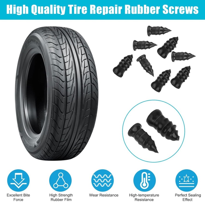 Réparation de pneus de voiture Caoutchouc Nail Set Vis de pneu Tubeless  Repair Tools Kit