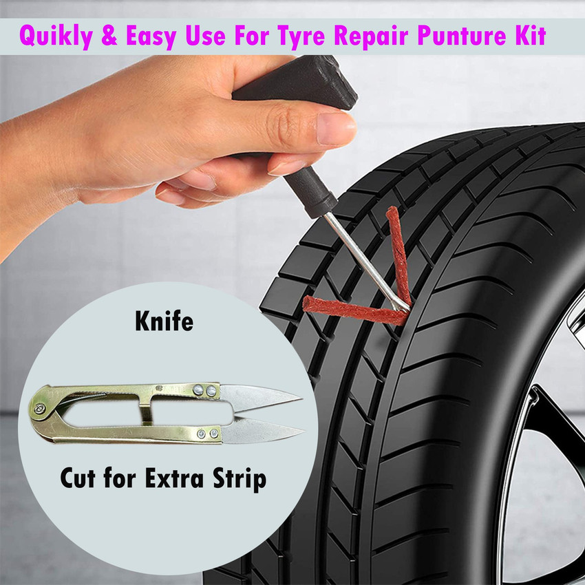 Car tyre puncture repair kit top