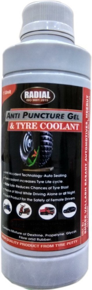 Tyre Putty Anti Puncture Gel and Tyre Coolant AA10 Tubeless Tyre