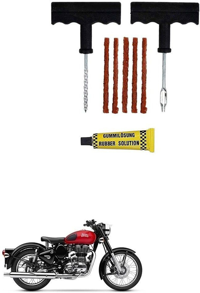 AS TRADERS Tubeless Tyre Puncture Repair Kit for Royal Enfield Classic 350 Tubeless Tyre Puncture Repair Kit Price in India Buy AS TRADERS Tubeless Tyre Puncture Repair Kit for Royal Enfield