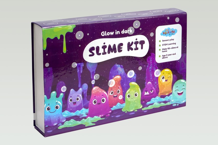 Link With Science Ultimate Slime Making Kit (Glow-in-Dark - Make 40+ Slime  at home) Best gift Multicolor Putty Toy Price in India - Buy Link With  Science Ultimate Slime Making Kit (Glow-in-Dark 