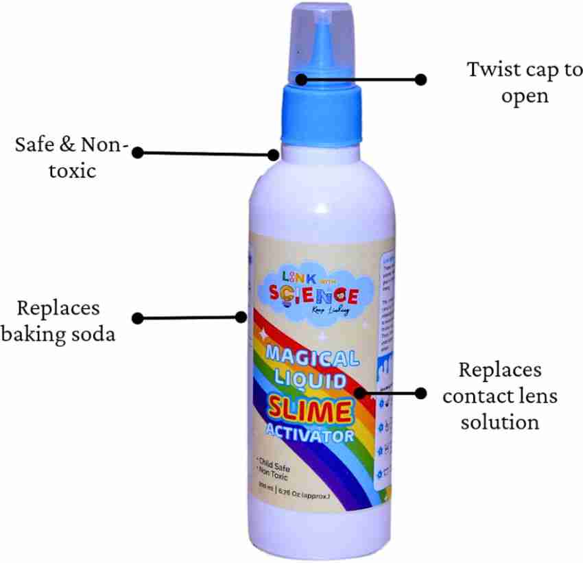 Link With Science All-in-One Magical Liquid Slime Activator - perfect for  Slime Making (200ML) Clear Putty Toy Price in India - Buy Link With Science  All-in-One Magical Liquid Slime Activator - perfect