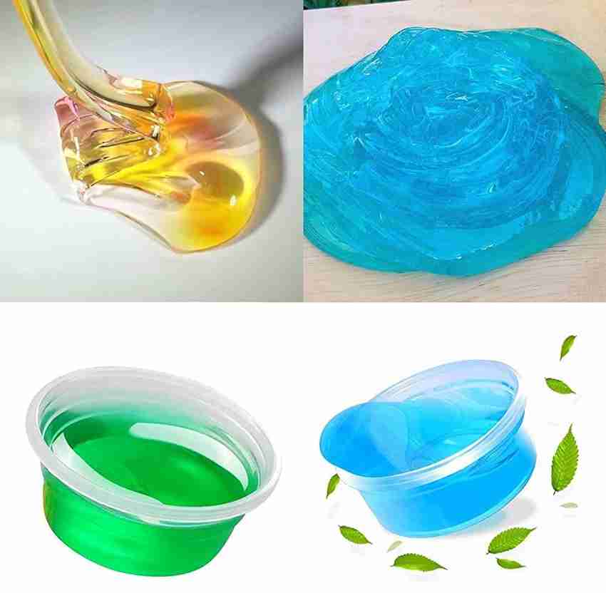 Plus Shine Non-Toxic Clear Crystal Slime Soft Jelly Clay Putty mud