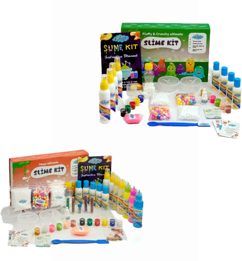 yucky science Ultimate Slime Making Kit for Kids Fluffy and
