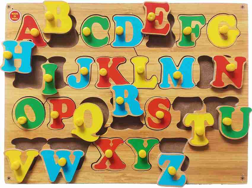 Wooden alphabet puzzle cheap