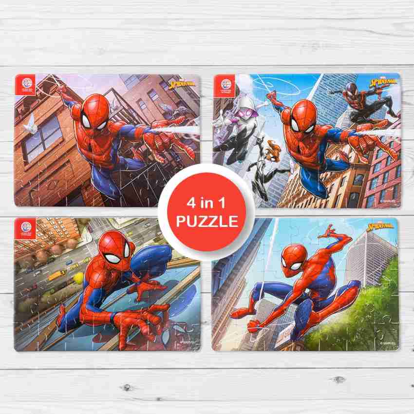 Buy Zhirk Marvel Spider-Man Puzzles - 4 in 1 Jigsaw Puzzle Pack