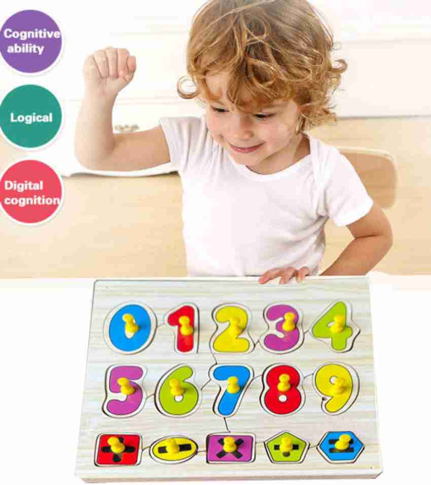 Buy FORSIKHA Kids Toys Pre-School Number Wooden Puzzle Wooden Toys for Kids  3 + Jigsaw Puzzles for Adults Baby Learning Toys Educational Toys for 2  Board Game (1-10 Wooden). Online at Best
