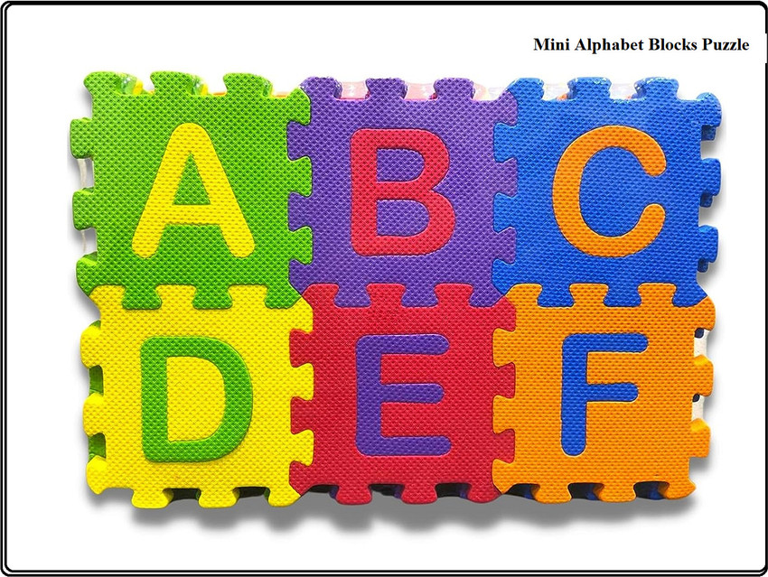MGT CREATION Mini ABCD Alphabet Blocks Puzzle Foam Mat for Kids 1pc dg fg Mini ABCD Alphabet Blocks Puzzle Foam Mat for Kids 1pc dg fg shop for MGT CREATION
