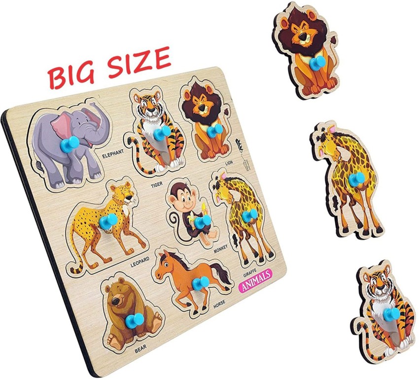 Wooden Puzzle 3d Kids Toys Baby Learning Cartoon Animal jigsaw