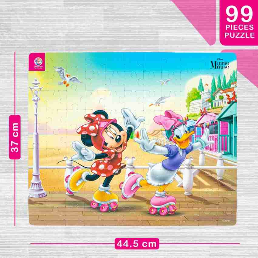 Ratna's 4 in 1 Disney Jigsaw Puzzle 140 Pieces for Kids. 4 Jigsaw Puzzles  35 Pieces Each (Minnie Mouse & Daisy)