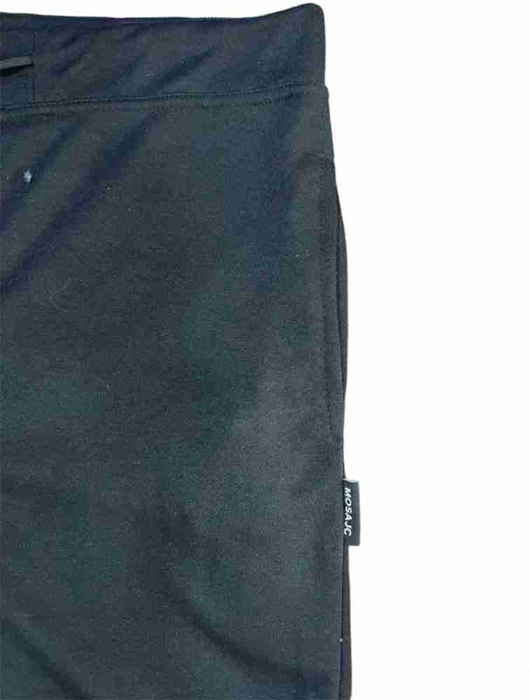 MOSAJC Solid Men & Women Black Track Pants - Buy MOSAJC Solid Men & Women  Black Track Pants Online at Best Prices in India