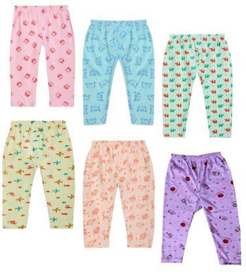 Buy Littlekart Kids Printed Cotton Premium Pyjamas with Rib for Baby Boys   Girls DARK Multicolor Pack of 6 Size 34 YEARS  Printed cotton   premium pyjama  boysgirls and baby