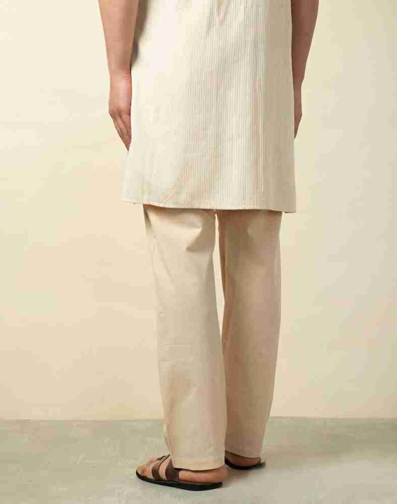 Buy Natural Cotton Drawstring Pants for Men Online at Fabindia