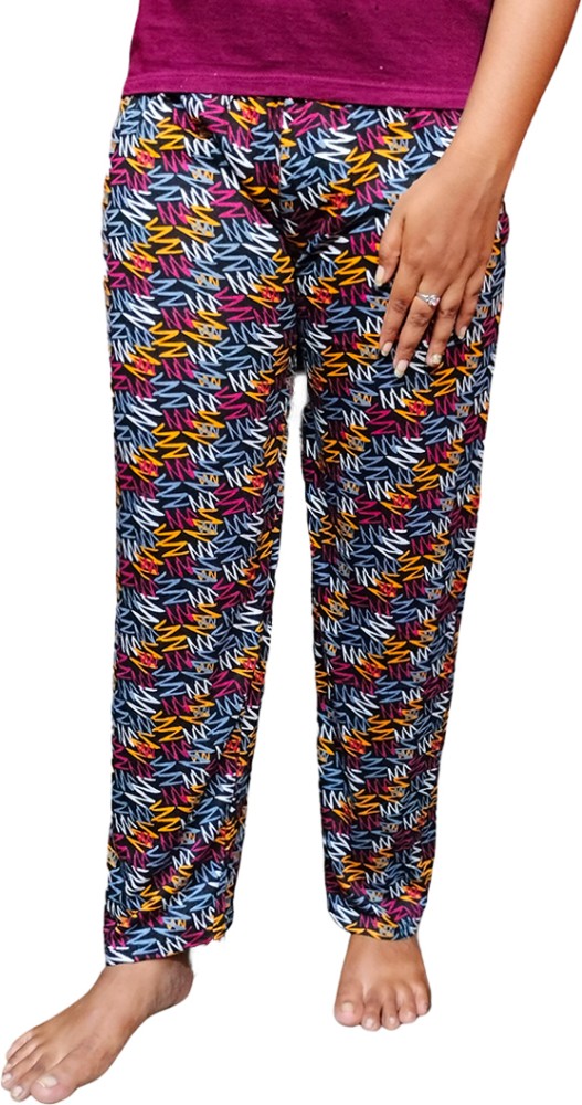 Women & Girls Track Pant Lower Pajama Cotton Printed Lounge Wear Soft  Cotton Night Wear Pajama pack of -5