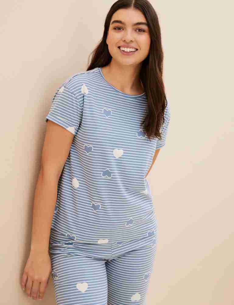 Marks and best sale spencer striped pyjamas